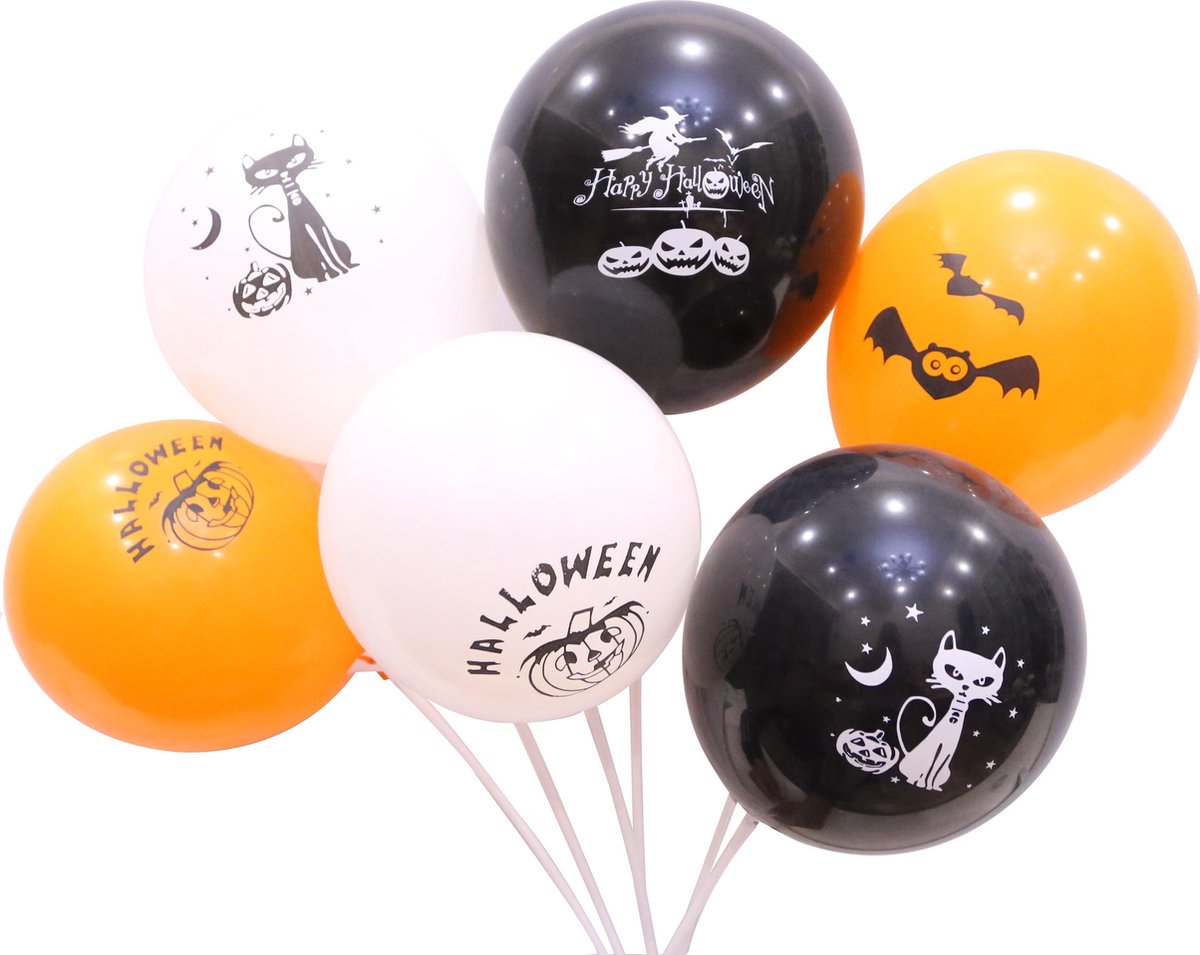 MagieQ  Halloween Ballonnen 50 stuks Feest|Party|Decoratie|versiering